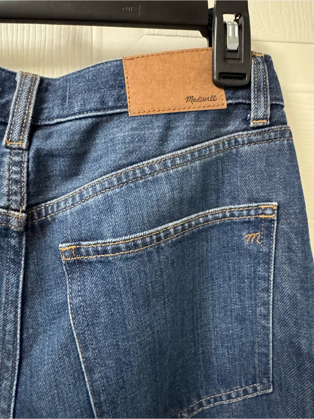 Madewell Wide-Leg High-Rise Jeans in Dark Indigo - Picture 8 of 13